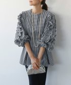 【エルフランク/ELFRANK】のボリュームフリルスリーブブラウス 人気、トレンドファッション・服の通販 founy(ファニー) ファッション Fashion レディースファッション WOMEN トップス・カットソー Tops/Tshirt シャツ/ブラウス Shirts/Blouses NEW・新作・新着・新入荷 New Arrivals ギンガム Gingham シンプル Simple チェック Check トレンド Trend フリル Frills プチプライス・低価格 Affordable 無地 Plain Color thumbnail ブラックチェック|ID: prp329100003801771 ipo3291000000024998947