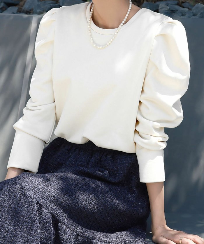 【エルフランク/ELFRANK】のパワーショルダープルオーバー インテリア・キッズ・メンズ・レディースファッション・服の通販 founy(ファニー) https://founy.com/ ファッション Fashion レディースファッション Fashion for Women トップス・カットソー Cut & Sew Tops カジュアルプルオーバー・ニットトップス Pullovers & Knit Tops / Casual Pullovers 新作・新入荷 New Arrivals / New In プチプライス・低価格 Affordable / Budget Price |ID: prp329100003801845 ipo3291000000036171297