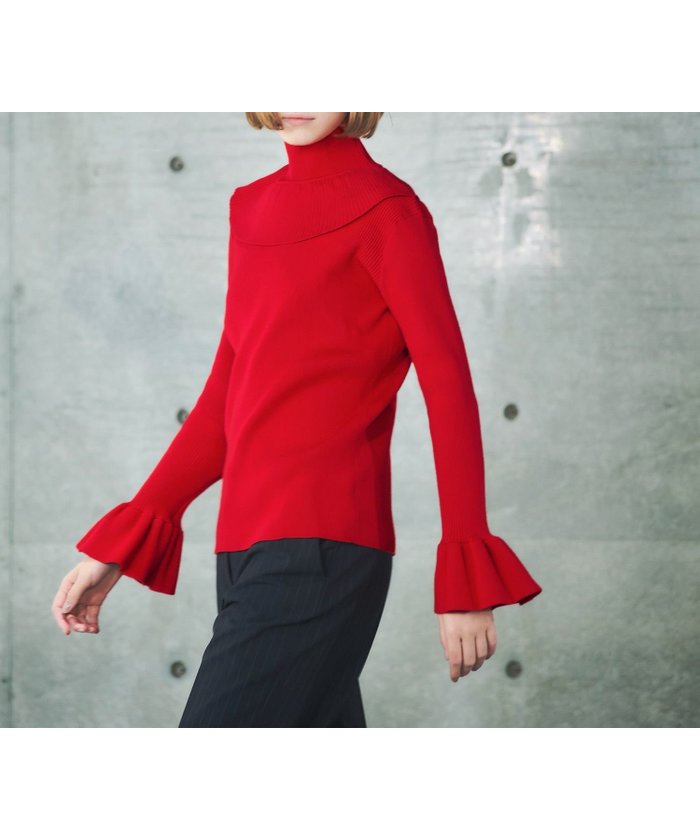【エルフランク/ELFRANK】のフリルスリーブハイネックニットプルオーバー インテリア・キッズ・メンズ・レディースファッション・服の通販 founy(ファニー) https://founy.com/ ファッション Fashion レディースファッション WOMEN トップス・カットソー Tops/Tshirt ニット Knit Tops プルオーバー Pullover 秋 Autumn/Fall シンプル Simple スリーブ Sleeve フリル Frills ベーシック Basic リブニット Rib Knit 冬 Winter NEW・新作・新着・新入荷 New Arrivals プチプライス・低価格 Affordable |ID: prp329100003801877 ipo3291000000031217078