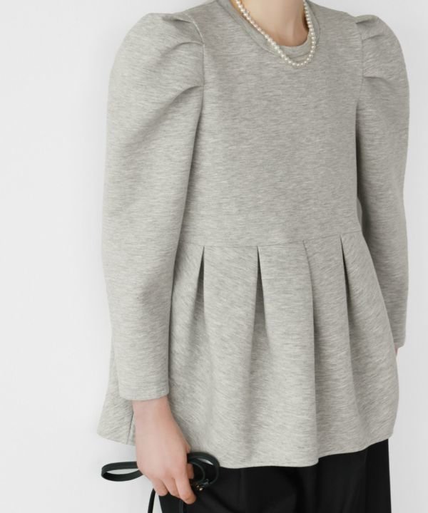 【エルフランク/ELFRANK】の【選べる福袋対象】ダンボールニットパワーショルダーペプラムプルオーバー Washable インテリア・キッズ・メンズ・レディースファッション・服の通販 founy(ファニー) 　ファッション　Fashion　レディースファッション　Fashion for Women　トップス・カットソー　Cut & Sew Tops　ニット　Knit Tops & Sweaters　カジュアルプルオーバー・ニットトップス　Pullovers & Knit Tops / Casual Pullovers　新作・新入荷　New Arrivals / New In　おすすめ　Recommended / Our Picks　トレーナー　Sweatshirt, Trainer　プチプライス・低価格　Affordable / Budget Price　ペプラム　Peplum, Flared Hem　切替　Switching, Contrast Panel　福袋 ハッピーバッグ　Lucky Bag / Happy Bag　グレー|ID: prp329100003801911 ipo3291000000024999512