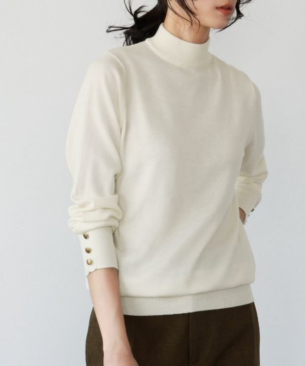 【エルフランク/ELFRANK】の【選べる福袋対象】【サステナブルリサイクル糸使用】ハイネックニットプルオーバー インテリア・キッズ・メンズ・レディースファッション・服の通販 founy(ファニー) 　ファッション　Fashion　レディースファッション　Fashion for Women　トップス・カットソー　Cut & Sew Tops　ニット　Knit Tops & Sweaters　カジュアルプルオーバー・ニットトップス　Pullovers & Knit Tops / Casual Pullovers　インナー　Innerwear　春　Spring　秋　Autumn　ハイネック　High Neck, Mock Neck　ベーシック　Basic, Essential　ロング　Long, Long-Length　新作・新入荷　New Arrivals / New In　プチプライス・低価格　Affordable / Budget Price　福袋 ハッピーバッグ　Lucky Bag / Happy Bag　オフホワイト|ID: prp329100003801919 ipo3291000000024999543