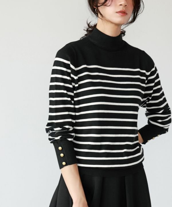 【エルフランク/ELFRANK】の【選べる福袋対象】【サステナブルリサイクル糸使用】ハイネックニットプルオーバー インテリア・キッズ・メンズ・レディースファッション・服の通販 founy(ファニー) 　ファッション　Fashion　レディースファッション　Fashion for Women　トップス・カットソー　Cut & Sew Tops　ニット　Knit Tops & Sweaters　カジュアルプルオーバー・ニットトップス　Pullovers & Knit Tops / Casual Pullovers　インナー　Innerwear　春　Spring　秋　Autumn　ハイネック　High Neck, Mock Neck　ベーシック　Basic, Essential　ロング　Long, Long-Length　新作・新入荷　New Arrivals / New In　プチプライス・低価格　Affordable / Budget Price　福袋 ハッピーバッグ　Lucky Bag / Happy Bag　ブラックオフホワイト|ID: prp329100003801919 ipo3291000000024999547