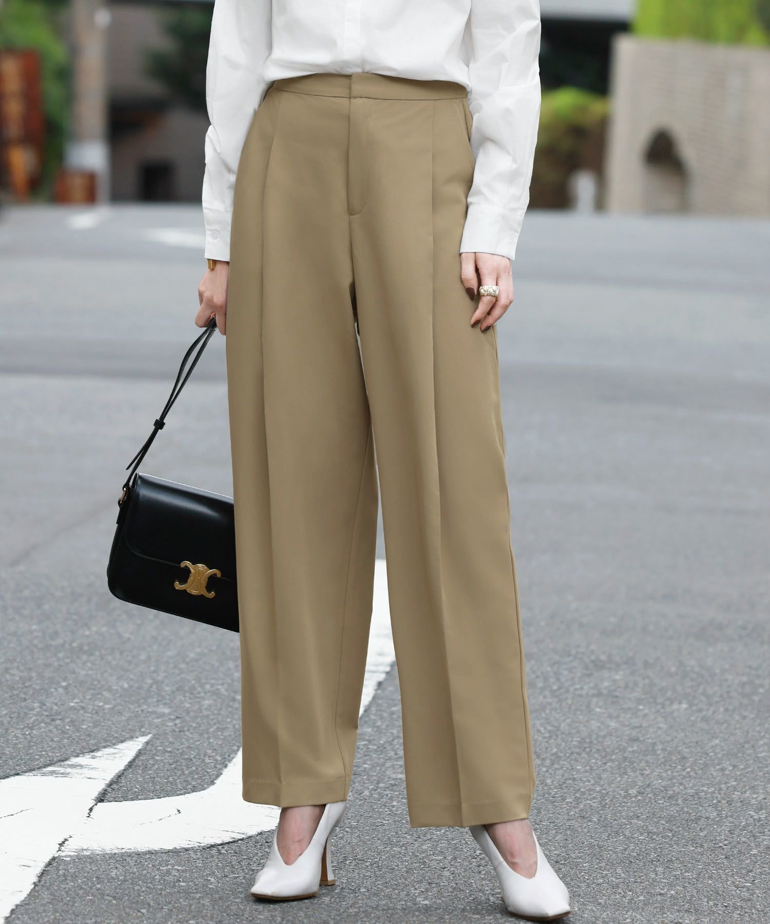 【エルフランク/ELFRANK】のシンプルセミワイドパンツ Washable 人気、トレンドファッション・服の通販 founy(ファニー) 　ファッション　Fashion　レディースファッション　Fashion for Women　パンツ　Pants & Trousers　新作・新入荷　New Arrivals / New In　プチプライス・低価格　Affordable / Budget Price　 other-1|ID: prp329100003801936 ipo3291000000035505119