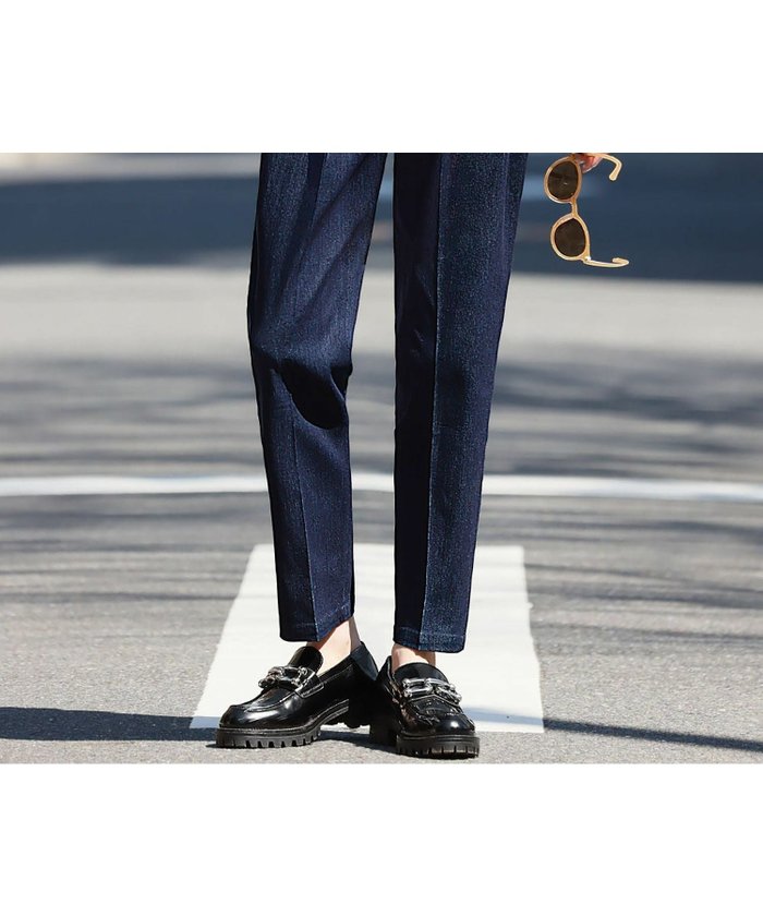 【エルフランク/ELFRANK】のテーパードデニムパンツ Washable インテリア・キッズ・メンズ・レディースファッション・服の通販 founy(ファニー) https://founy.com/ ファッション Fashion レディースファッション Fashion for Women パンツ Pants & Trousers デニムパンツ・ジーンズ・美脚デニム Denim Jeans & Pants 新作・新入荷 New Arrivals / New In プチプライス・低価格 Affordable / Budget Price |ID: prp329100003801940 ipo3291000000036170778