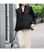 【エルフランク/ELFRANK】のVネックツイードフリンジベスト 人気、トレンドファッション・服の通販 founy(ファニー) ファッション Fashion レディースファッション WOMEN アウター Coat Outerwear トップス・カットソー Tops/Tshirt ベスト/ジレ Gilets/Vests Vネック V-Neck NEW・新作・新着・新入荷 New Arrivals ツイード Tweed フリンジ Fringe プチプライス・低価格 Affordable ベスト Vest thumbnail ブラック|ID: prp329100003801949 ipo3291000000024999653