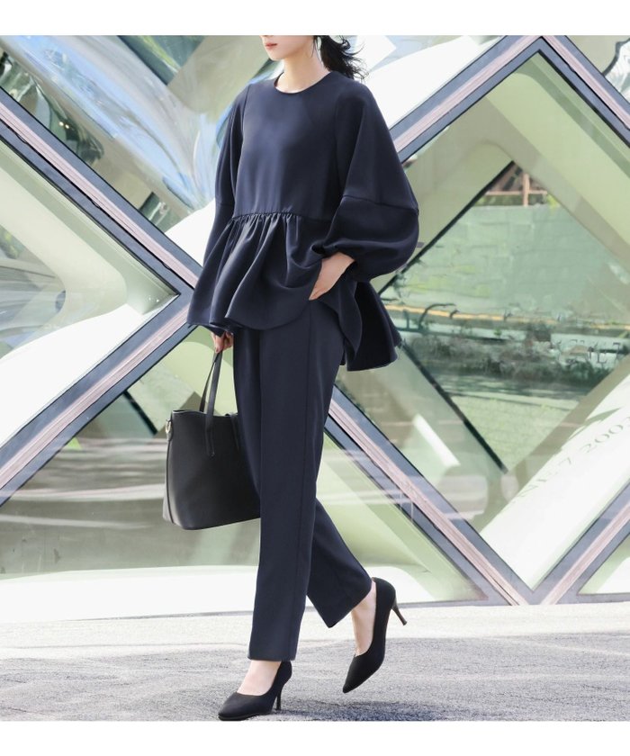 【フロリア/Flolia】の洗えるランタンスリーブペプラムブラウス&テーパードパンツのセットアップセレモニースーツ インテリア・キッズ・メンズ・レディースファッション・服の通販 founy(ファニー) https://founy.com/ ファッション Fashion レディースファッション Fashion for Women セットアップ Matching Sets レディースパンツ・ボトムス Pants & Trousers / Bottoms スーツ Business Suits & Workwear スーツパンツ・ドレスパンツ Suit Pants / Office Trousers / Dress Pants スーツセット・2点セット・レディーススーツ Suit Sets / 2-Piece Suits / Office Suit Sets 新作・新入荷 New Arrivals / New In プチプライス・低価格 Affordable / Budget Price 洗える Machine Washable |ID: prp329100003801991 ipo3291000000036170799