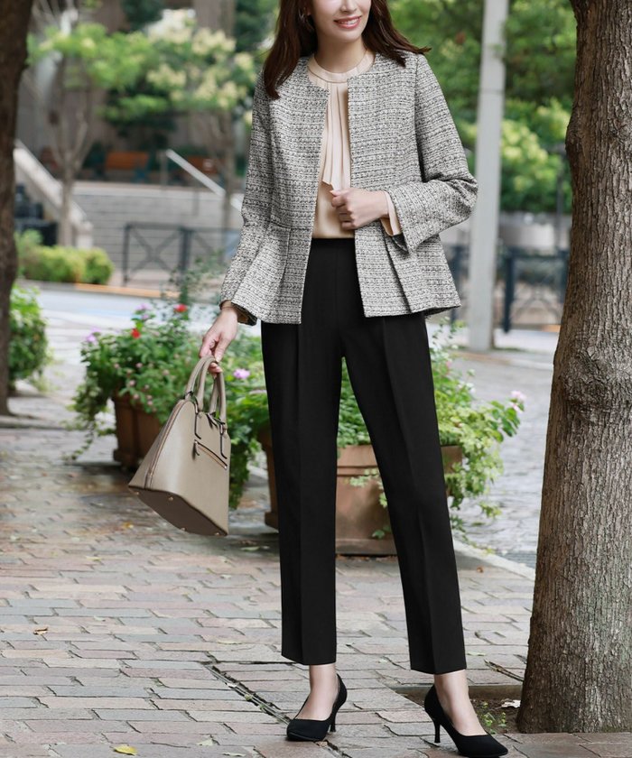 【フロリア/Flolia】の【在庫限り 特別値下げ】ツイードペプラムジャケット&テーパードパンツの2点セットセレモニースーツ インテリア・キッズ・メンズ・レディースファッション・服の通販 founy(ファニー) https://founy.com/ ファッション Fashion レディースファッション Fashion for Women アウター Coat / Outerwear Collection レディースジャケット・軽アウター Jackets スーツ Business Suits & Workwear スーツジャケット・オフィスブレザー Suit Jackets / Blazers スーツパンツ・ドレスパンツ Suit Pants / Office Trousers / Dress Pants スーツセット・2点セット・レディーススーツ Suit Sets / 2-Piece Suits / Office Suit Sets 新作・新入荷 New Arrivals / New In スーツ Suit, Formalwear セレモニー Ceremony プチプライス・低価格 Affordable / Budget Price |ID: prp329100003801994 ipo3291000000036170829