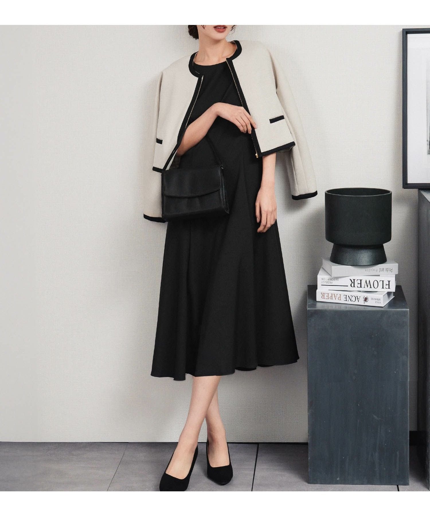 【フロリア/Flolia】のノーカラージャケット&Aラインワンピースの2点セットセレモニースーツ 人気、トレンドファッション・服の通販 founy(ファニー) 　ファッション　Fashion　レディースファッション　Fashion for Women　アウター　Coat / Outerwear Collection　レディースジャケット・軽アウター　Jackets　ノーカラージャケット / シンプル上品コーデ　Collarless Jackets　ワンピース　Dresses　Aラインワンピース・フレアシルエット　A-Line Dresses / Flared Silhouette Dresses　スーツ　Business Suits & Workwear　スーツジャケット・オフィスブレザー　Suit Jackets / Blazers　スーツセット・2点セット・レディーススーツ　Suit Sets / 2-Piece Suits / Office Suit Sets　新作・新入荷　New Arrivals / New In　ジャケット　Jacket, Outerwear　スーツ　Suit, Formalwear　セレモニー　Ceremony　プチプライス・低価格　Affordable / Budget Price　 other-1|ID: prp329100003802000 ipo3291000000035505183