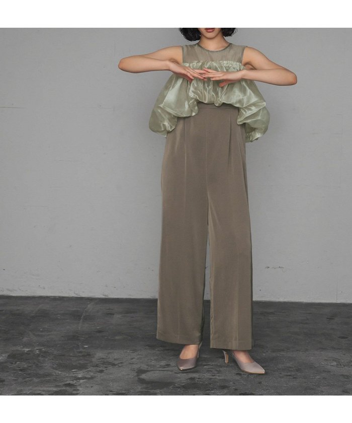 【ガール/GIRL】の【3WAY 着回しを楽しめる】バルーントップス&ドッキング風オールインワンロング丈結婚式パンツパーティードレス インテリア・キッズ・メンズ・レディースファッション・服の通販 founy(ファニー) https://founy.com/ ファッション Fashion レディースファッション Fashion for Women パンツ Pants & Trousers 新作・新入荷 New Arrivals / New In ドッキング Docking, Mixed Material プチプライス・低価格 Affordable / Budget Price ロング Long, Long-Length 結婚式 Wedding |ID: prp329100003802026 ipo3291000000035504733