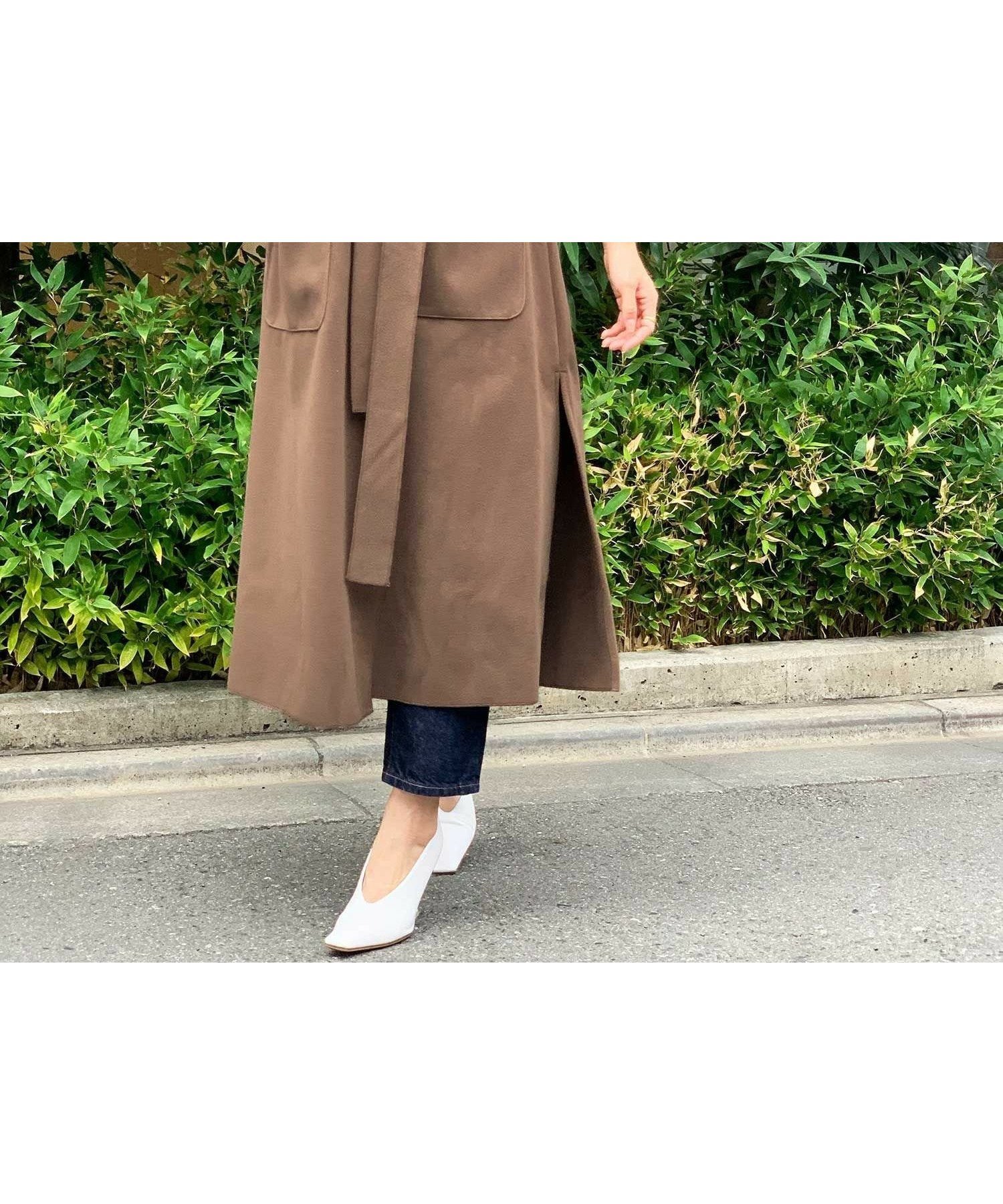【エルフランク/ELFRANK】のオーバーサイズロングガウンコート 人気、トレンドファッション・服の通販 founy(ファニー) 　ファッション　Fashion　レディースファッション　WOMEN　アウター　Coat Outerwear　コート　Coats　NEW・新作・新着・新入荷　New Arrivals　ガウン　Gown　スリット　Slit　フロント　Front　プチプライス・低価格　Affordable　ポケット　Pocket　ロング　Long　 other-1|ID: prp329100003916498 ipo3291000000030098101