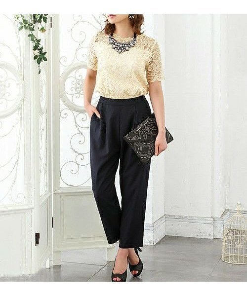 【ガール/GIRL】の【結婚式・お呼ばれ対応パンツドレス】 レーストップス&スラックスデザイン・オールインワンパンツドレス 人気、トレンドファッション・服の通販 founy(ファニー) 　ファッション　Fashion　レディースファッション　Fashion for Women　パンツ　Pants & Trousers　新作・新入荷　New Arrivals / New In　ドレス　Dress, One-Piece　プチプライス・低価格　Affordable / Budget Price　結婚式　Wedding　 other-1|ID: prp329100003916516 ipo3291000000035506262