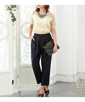 【ガール/GIRL】の【結婚式・お呼ばれ対応パンツドレス】 レーストップス&スラックスデザイン・オールインワンパンツドレス 人気、トレンドファッション・服の通販 founy(ファニー) ファッション Fashion レディースファッション Fashion for Women パンツ Pants & Trousers 新作・新入荷 New Arrivals / New In ドレス Dress, One-Piece プチプライス・低価格 Affordable / Budget Price 結婚式 Wedding |ID:prp329100003916516