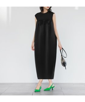 【エルフランク/ELFRANK】 自宅で洗える異素材ドッキングロングコクーンワンピース人気、トレンドファッション・服の通販 founy(ファニー) ファッション Fashion レディースファッション Fashion for Women ワンピース Dresses 新作・新入荷 New Arrivals / New In カットソー Cut and Sewn Top サテン Satin, Glossy Fabric ドッキング Docking, Mixed Material フォルム Silhouette, Form プチプライス・低価格 Affordable / Budget Price ヨーク Yoke, Yoke Design ロング Long, Long-Length 夏 Summer 洗える Machine Washable |ID:prp329100003979307