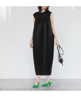 【エルフランク/ELFRANK】の異素材ドッキングロングコクーンワンピース Washable 人気、トレンドファッション・服の通販 founy(ファニー) ファッション Fashion レディースファッション Fashion for Women ワンピース Dresses 新作・新入荷 New Arrivals / New In プチプライス・低価格 Affordable / Budget Price |ID:prp329100003979307