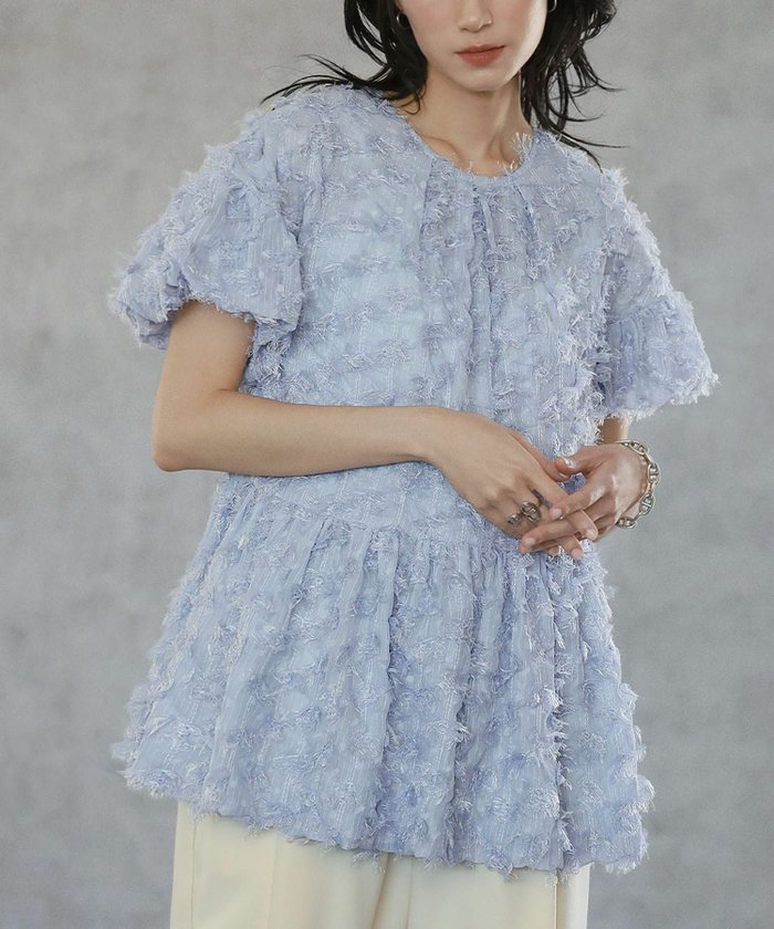 【エルフランク/ELFRANK】のカットジャガードペプラムチュニック丈トップス インテリア・キッズ・メンズ・レディースファッション・服の通販 founy(ファニー) https://founy.com/ ファッション Fashion レディースファッション Fashion for Women トップス・カットソー Cut & Sew Tops 新作・新入荷 New Arrivals / New In プチプライス・低価格 Affordable / Budget Price |ID: prp329100003997979 ipo3291000000036170131