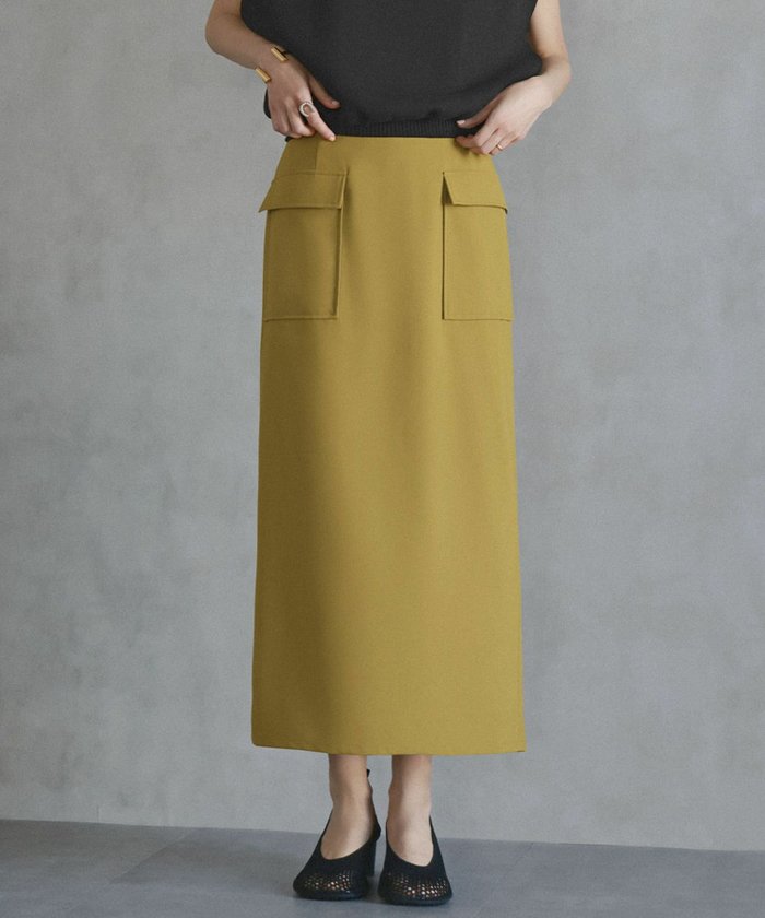 【エルフランク/ELFRANK】のフロントポケットロングタイトスカート Washable インテリア・キッズ・メンズ・レディースファッション・服の通販 founy(ファニー) https://founy.com/ ファッション Fashion レディースファッション Fashion for Women スカート Skirts 新作・新入荷 New Arrivals / New In プチプライス・低価格 Affordable / Budget Price |ID: prp329100003997984 ipo3291000000035901685