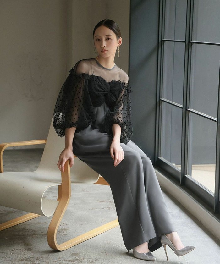 【ガール/GIRL】の【ANDRESD】フロッキードットシアーオールインワン結婚式パンツドレスパーティードレス インテリア・キッズ・メンズ・レディースファッション・服の通販 founy(ファニー) https://founy.com/ ファッション Fashion レディースファッション Fashion for Women パンツ Pants & Trousers 新作・新入荷 New Arrivals / New In プチプライス・低価格 Affordable / Budget Price 結婚式 Wedding |ID: prp329100004022072 ipo3291000000035504577