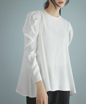 【フロリア/Flolia】の【オフィスもセレモニーも使える】洗えるタックスリーブAラインビジネスブラウス 人気、トレンドファッション・服の通販 founy(ファニー) ファッション Fashion レディースファッション Fashion for Women トップス・カットソー Cut & Sew Tops シャツ・ブラウス・オフィスカジュアル Elegant Blouses & Button-Ups 新作・新入荷 New Arrivals / New In スリーブ Sleeve, Long Sleeve / Short Sleeve セレモニー Ceremony プチプライス・低価格 Affordable / Budget Price 洗える Machine Washable |ID:prp329100004065423