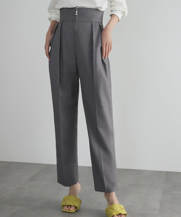 【エルフランク/ELFRANK】の【在庫限り!特別SALE】ハイウエストタックテーパードパンツ Washable インテリア・キッズ・メンズ・レディースファッション・服の通販 founy(ファニー) https://founy.com/ ファッション Fashion レディースファッション Fashion for Women パンツ Pants & Trousers 新作・新入荷 New Arrivals / New In プチプライス・低価格 Affordable / Budget Price |ID: prp329100004089002 ipo3291000000035901708