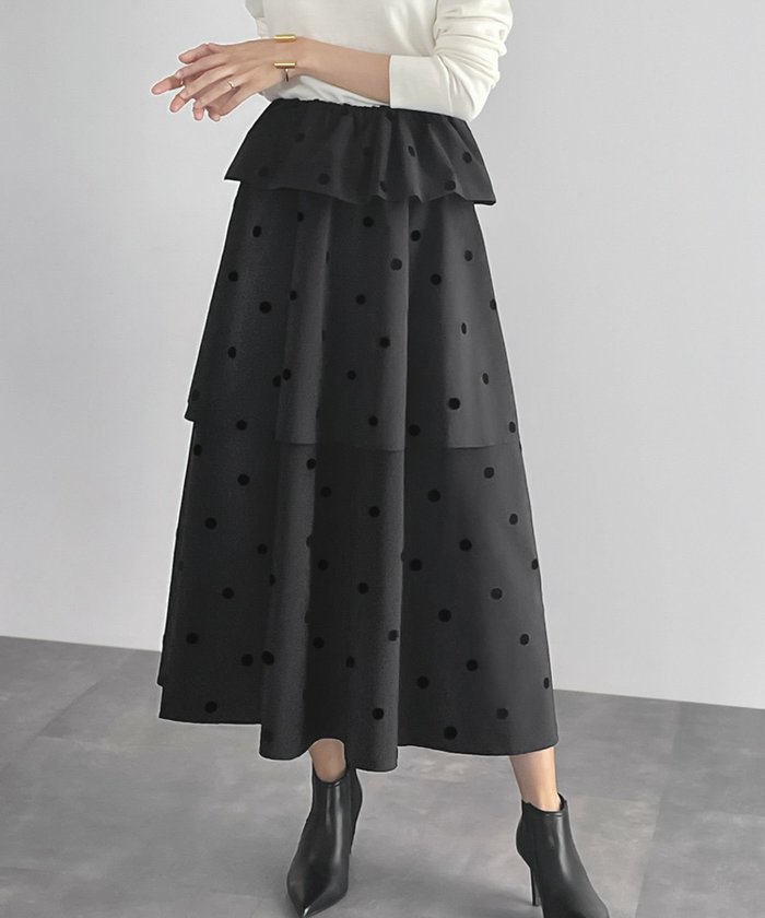 【エルフランク/ELFRANK】の【VERY2024年11月号掲載】2段フリルドットフレアロングスカート インテリア・キッズ・メンズ・レディースファッション・服の通販 founy(ファニー) https://founy.com/ ファッション Fashion レディースファッション Fashion for Women スカート Skirts ロングスカート Long Skirts / Maxi & Midi Skirts 新作・新入荷 New Arrivals / New In 11月号 November Issue プチプライス・低価格 Affordable / Budget Price |ID: prp329100004089014 ipo3291000000035901600