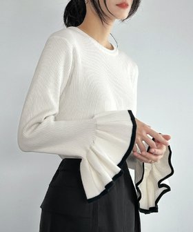 【エルフランク/ELFRANK】の【在庫限り】バイカラーラインニットトップス 人気、トレンドファッション・服の通販 founy(ファニー) ファッション Fashion レディースファッション Fashion for Women トップス・カットソー Cut & Sew Tops ニット Knit Tops & Sweaters 新作・新入荷 New Arrivals / New In プチプライス・低価格 Affordable / Budget Price |ID:prp329100004089021