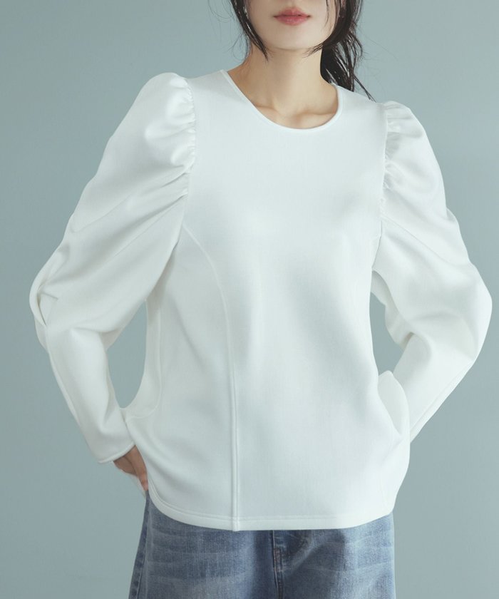 【エルフランク/ELFRANK】のショルダーギャザートップス Washable インテリア・キッズ・メンズ・レディースファッション・服の通販 founy(ファニー) https://founy.com/ ファッション Fashion レディースファッション Fashion for Women トップス・カットソー Cut & Sew Tops 新作・新入荷 New Arrivals / New In プチプライス・低価格 Affordable / Budget Price |ID: prp329100004113751 ipo3291000000036168828