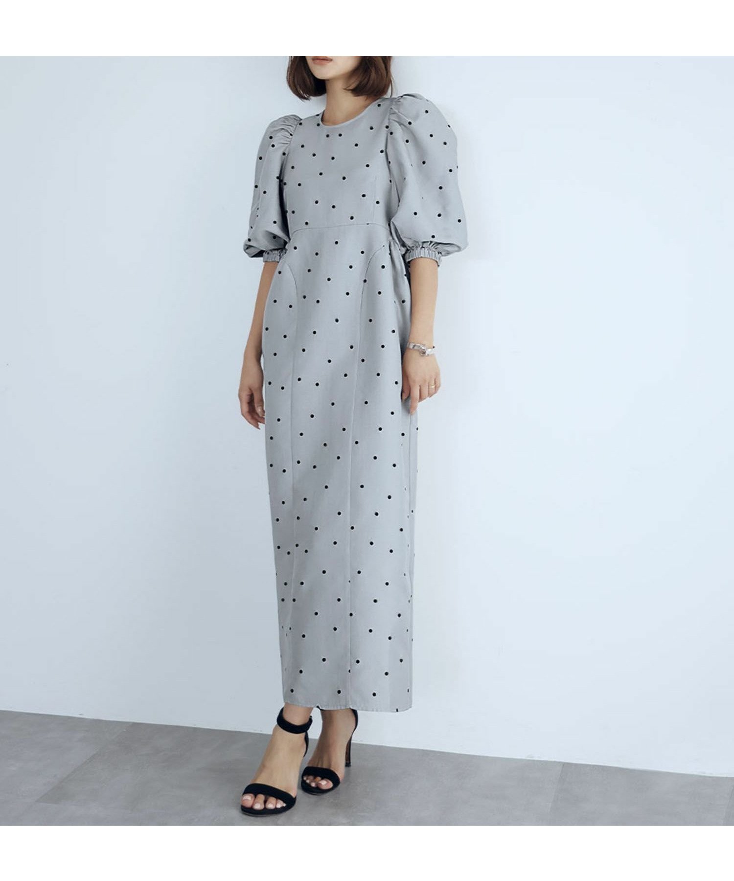 【エルフランク/ELFRANK】のドットジャガードロングコクーンワンピース Washable 人気、トレンドファッション・服の通販 founy(ファニー) 　ファッション　Fashion　レディースファッション　Fashion for Women　ワンピース　Dresses　新作・新入荷　New Arrivals / New In　プチプライス・低価格　Affordable / Budget Price　 other-1|ID: prp329100004120156 ipo3291000000036128506