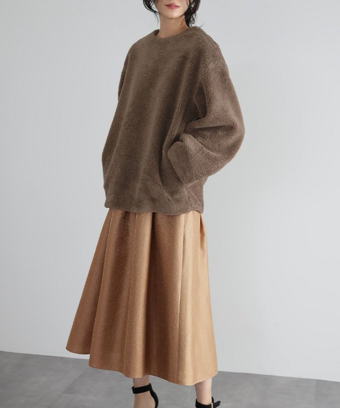 【エルフランク/ELFRANK】の【在庫限り/数量限定】オーバーサイズボアプルオーバー インテリア・キッズ・メンズ・レディースファッション・服の通販 founy(ファニー) https://founy.com/ ファッション Fashion レディースファッション Fashion for Women トップス・カットソー Cut & Sew Tops カジュアルプルオーバー・ニットトップス Pullovers & Knit Tops / Casual Pullovers 新作・新入荷 New Arrivals / New In プチプライス・低価格 Affordable / Budget Price |ID: prp329100004120181 ipo3291000000036168933