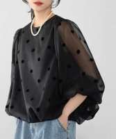 【エルフランク/ELFRANK】の自宅で洗えるシアードットバルーンブラウス 人気、トレンドファッション・服の通販 founy(ファニー) ファッション Fashion レディースファッション Fashion for Women トップス・カットソー Cut & Sew Tops シャツ・ブラウス・オフィスカジュアル Elegant Blouses & Button-Ups 新作・新入荷 New Arrivals / New In おすすめ Recommended / Our Picks オーガンジー Organza Fabric シアー Sheer, See-Through スリーブ Sleeve, Long Sleeve / Short Sleeve タイトスカート Pencil Skirt, Tight Skirt ドット Polka Dot, Dot Pattern バルーン Balloon, Balloon Silhouette プチプライス・低価格 Affordable / Budget Price プリント Print, Printed Pattern 洗える Machine Washable |ID:prp329100004121203