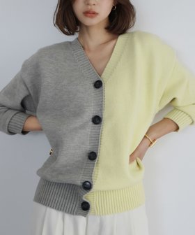 【エルフランク/ELFRANK】の【在庫限り!特別SALE】前後2WAYバイカラーニットカーディガン 人気、トレンドファッション・服の通販 founy(ファニー) ファッション Fashion レディースファッション Fashion for Women トップス・カットソー Cut & Sew Tops ニット Knit Tops & Sweaters カーディガン・羽織り Layered Style Cardigans 新作・新入荷 New Arrivals / New In プチプライス・低価格 Affordable / Budget Price |ID:prp329100004122494