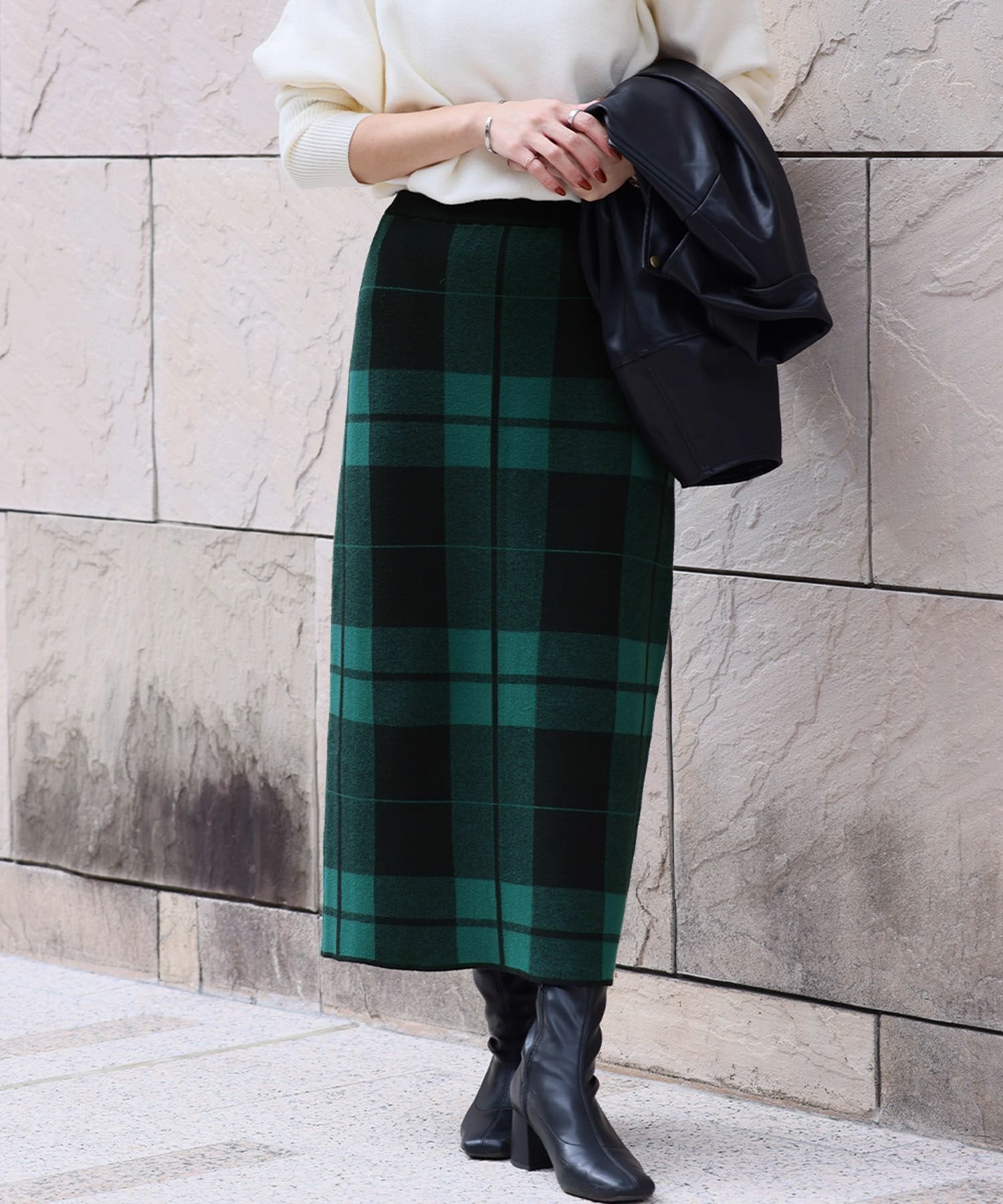 【エルフランク/ELFRANK】の選べる2タイプチェックタイトニットスカート 人気、トレンドファッション・服の通販 founy(ファニー) 　ファッション　Fashion　レディースファッション　Fashion for Women　スカート　Skirts　新作・新入荷　New Arrivals / New In　プチプライス・低価格　Affordable / Budget Price　 other-1|ID: prp329100004123875 ipo3291000000035901317