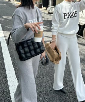 【エルフランク/ELFRANK】の【2024AW】ロゴニットプルオーバー&ワイドパンツのセットアップ 人気、トレンドファッション・服の通販 founy(ファニー) ファッション Fashion レディースファッション WOMEN セットアップ Setup パンツ Pants NEW・新作・新着・新入荷 New Arrivals 2024年 2024 2024-2025秋冬・A/W Aw/Autumn/Winter/Fw/Fall/2024-2025 お家時間・ステイホーム Home Time/Stay Home セットアップ Set Up プチプライス・低価格 Affordable ボトム Bottom リラックス Relax ワイド Wide |ID:prp329100004129372