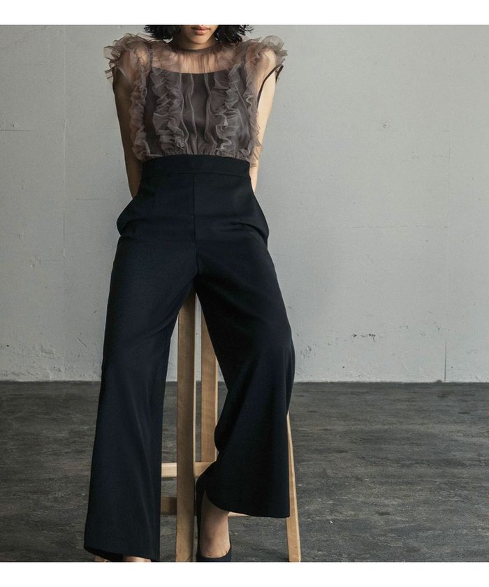 【ガール/GIRL】の【期間限定】チュールフリルワイドパンツコンビネゾンオールインワン結婚式オケージョンお呼ばれパンツパーティードレス インテリア・キッズ・メンズ・レディースファッション・服の通販 founy(ファニー) https://founy.com/ ファッション Fashion レディースファッション Fashion for Women パンツ Pants & Trousers 新作・新入荷 New Arrivals / New In オケージョン Occasion Wear プチプライス・低価格 Affordable / Budget Price 結婚式 Wedding |ID: prp329100004173549 ipo3291000000035901500