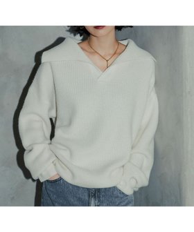 【アンピルーラ/Ampirula】の襟付きニットプルオーバー 人気、トレンドファッション・服の通販 founy(ファニー) ファッション Fashion レディースファッション Fashion for Women トップス・カットソー Cut & Sew Tops ニット Knit Tops & Sweaters カジュアルプルオーバー・ニットトップス Pullovers & Knit Tops / Casual Pullovers 新作・新入荷 New Arrivals / New In プチプライス・低価格 Affordable / Budget Price |ID:prp329100004186759