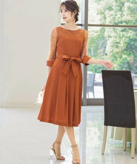 【ガール/GIRL】 レーススリーブミモレ丈フィット&フレア結婚式ワンピースドレス人気、トレンドファッション・服の通販 founy(ファニー) ファッション Fashion レディースファッション WOMEN ワンピース Dress ドレス Party Dresses ドレス Dress フィット Fit フレア Flare プチプライス・低価格 Affordable ミモレ Mimore ヨーク Yoke レース Race エレガント 上品 Elegant 二次会 Wedding Party 結婚式 Wedding Ceremony |ID:prp329100004194750