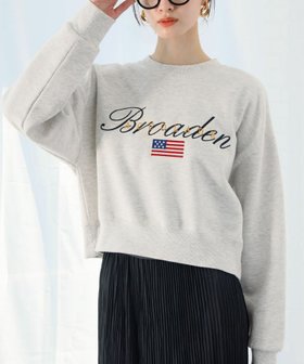 【アンピルーラ/Ampirula】の洗えるロゴ&星条旗刺繍ショート丈裏起毛スウェットプルオーバー 人気、トレンドファッション・服の通販 founy(ファニー) ファッション Fashion レディースファッション Fashion for Women トップス・カットソー Cut & Sew Tops レディースパーカー・カジュアルフーディー Casual Hoodies & Sweatshirts カジュアルプルオーバー・ニットトップス Pullovers & Knit Tops / Casual Pullovers スウェット・クルーネックトップス Sweatshirts & Crewnecks / Relaxed Fit Sweat Tops 新作・新入荷 New Arrivals / New In ショート Short, Short Length プチプライス・低価格 Affordable / Budget Price 洗える Machine Washable |ID:prp329100004258582