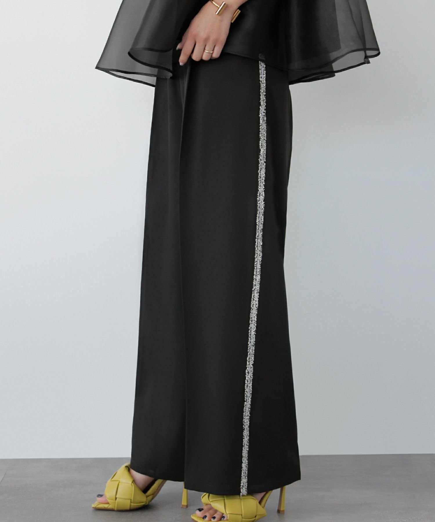 【エルフランク/ELFRANK】のフリンジラインハイウエストタックパンツ 人気、トレンドファッション・服の通販 founy(ファニー) 　ファッション　Fashion　レディースファッション　Fashion for Women　パンツ　Pants & Trousers　新作・新入荷　New Arrivals / New In　プチプライス・低価格　Affordable / Budget Price　 other-1|ID: prp329100004295157 ipo3291000000035503495