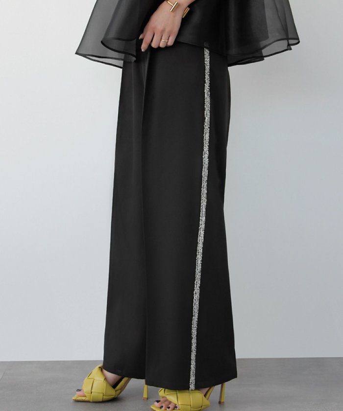 【エルフランク/ELFRANK】のフリンジラインハイウエストタックパンツ インテリア・キッズ・メンズ・レディースファッション・服の通販 founy(ファニー) https://founy.com/ ファッション Fashion レディースファッション Fashion for Women パンツ Pants & Trousers 新作・新入荷 New Arrivals / New In プチプライス・低価格 Affordable / Budget Price |ID: prp329100004295157 ipo3291000000035900643