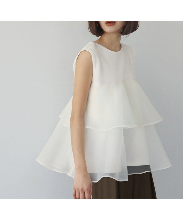 【エルフランク/ELFRANK】のフレアデザインティアードチュニック Washable インテリア・キッズ・メンズ・レディースファッション・服の通販 founy(ファニー) https://founy.com/ ファッション Fashion レディースファッション Fashion for Women トップス・カットソー Cut & Sew Tops 新作・新入荷 New Arrivals / New In プチプライス・低価格 Affordable / Budget Price |ID: prp329100004338040 ipo3291000000036168579