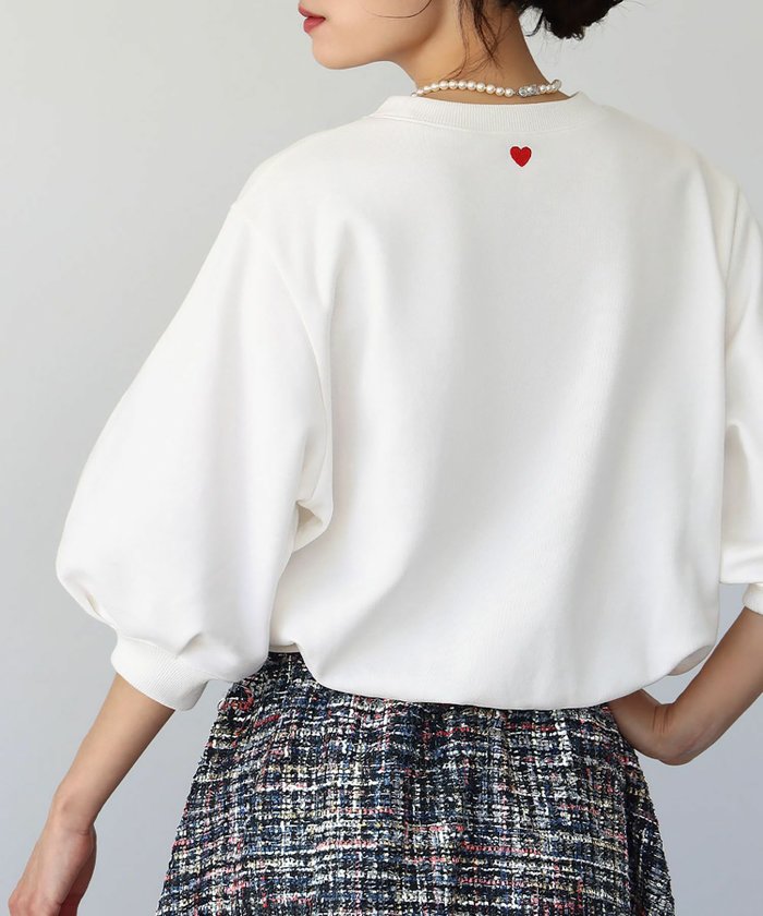 【エルフランク/ELFRANK】の【2025SS】【袖の長さが選べる2タイプ】自宅で洗えるハート刺繍ジャージープルオーバー インテリア・キッズ・メンズ・レディースファッション・服の通販 founy(ファニー) https://founy.com/ ファッション Fashion レディースファッション WOMEN トップス・カットソー Tops/Tshirt プルオーバー Pullover 洗える Washable シンプル Simple ジャージー Jersey スリーブ Sleeve トレンド Trend バランス Balance フロント Front ブラウジング Browsing ベーシック Basic 半袖 Short Sleeve ロング Long NEW・新作・新着・新入荷 New Arrivals プチプライス・低価格 Affordable 夏 Summer 2025年 2025 2025春夏・S/S Ss,Spring/Summer,2025 |ID: prp329100004342323 ipo3291000000030299364