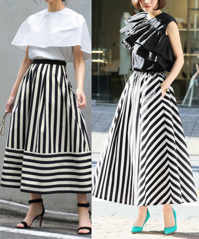 【エルフランク/ELFRANK】の【選べる2タイプ】ストライプフレアロングスカート Washable インテリア・キッズ・メンズ・レディースファッション・服の通販 founy(ファニー) https://founy.com/ ファッション Fashion レディースファッション Fashion for Women スカート Skirts ロングスカート Long Skirts / Maxi & Midi Skirts 新作・新入荷 New Arrivals / New In プチプライス・低価格 Affordable / Budget Price |ID: prp329100004349569 ipo3291000000035900502