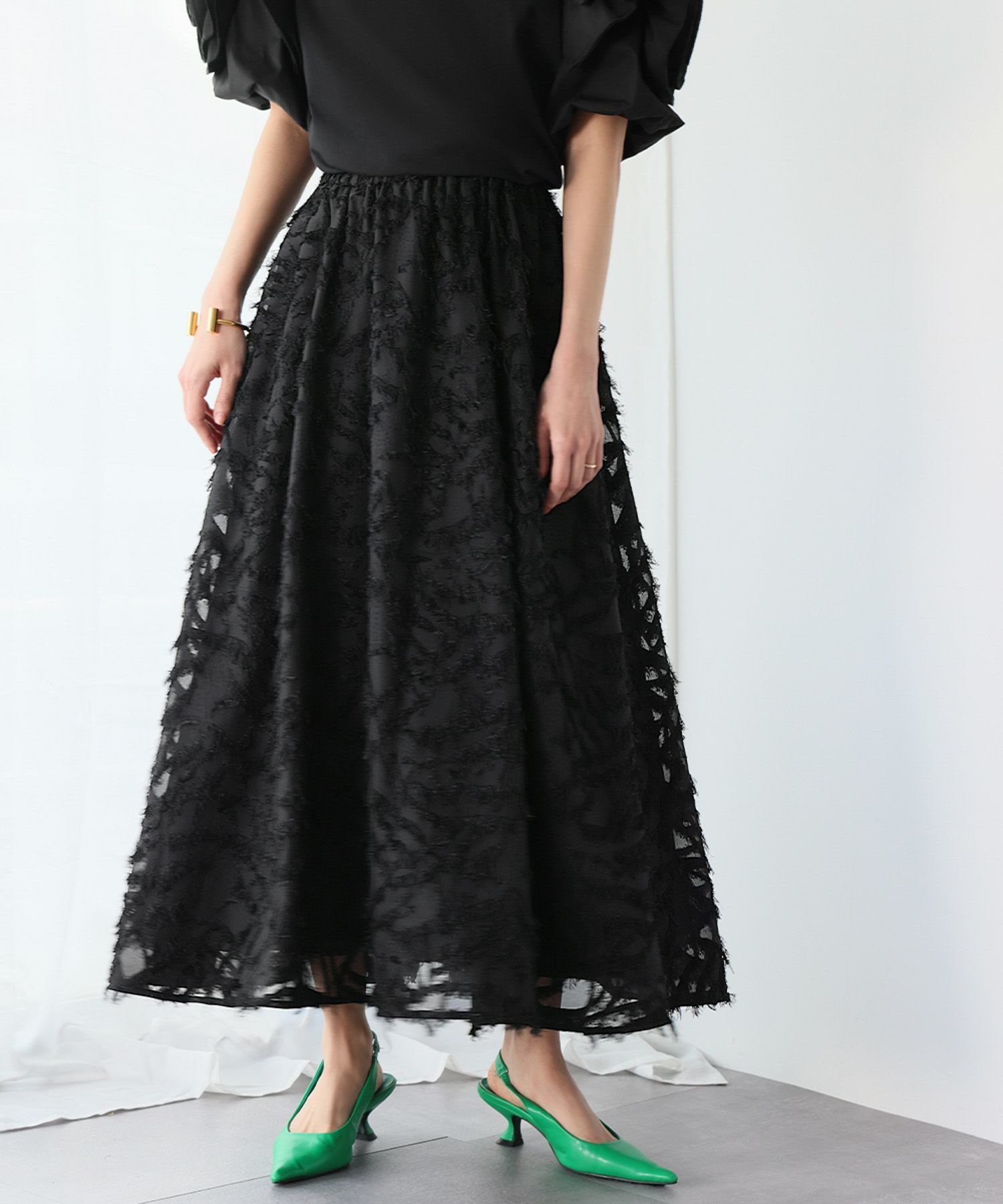 【エルフランク/ELFRANK】のフリンジカットジャガードギャザースカート 人気、トレンドファッション・服の通販 founy(ファニー) 　ファッション　Fashion　レディースファッション　Fashion for Women　スカート　Skirts　新作・新入荷　New Arrivals / New In　プチプライス・低価格　Affordable / Budget Price　 other-1|ID: prp329100004351247 ipo3291000000035900449