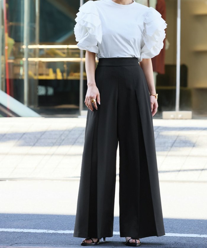 【エルフランク/ELFRANK】のボックスタックハイウエストワイドパンツ Washable インテリア・キッズ・メンズ・レディースファッション・服の通販 founy(ファニー) https://founy.com/ ファッション Fashion レディースファッション Fashion for Women パンツ Pants & Trousers 新作・新入荷 New Arrivals / New In プチプライス・低価格 Affordable / Budget Price |ID: prp329100004352941 ipo3291000000035503841