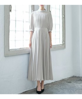 【フロリア/Flolia】 バックリボンプリーツロング結婚式ワンピースドレス人気、トレンドファッション・服の通販 founy(ファニー) ファッション Fashion レディースファッション WOMEN ワンピース Dress ドレス Party Dresses オケージョン Occasion クラシカル Classical スリーブ Sleeve ドレス Dress ハイネック High Neck フェミニン Feminine プチプライス・低価格 Affordable プリーツ Pleats リボン Ribbon ロング Long 二次会 Wedding Party 結婚式 Wedding Ceremony |ID:prp329100004360732