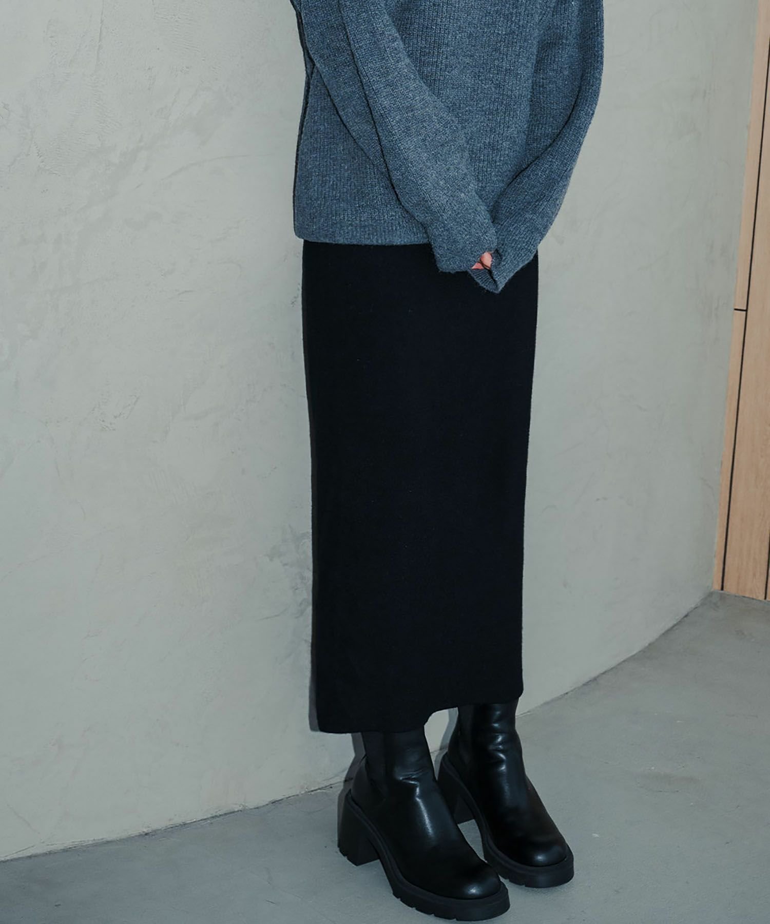 【アンピルーラ/Ampirula】のニットロングナロースカート 人気、トレンドファッション・服の通販 founy(ファニー) 　ファッション　Fashion　レディースファッション　WOMEN　スカート　Skirt　NEW・新作・新着・新入荷　New Arrivals　エレガント 上品　Elegant　シンプル　Simple　バランス　Balance　フィット　Fit　プチプライス・低価格　Affordable　春　Spring　秋　Autumn/Fall　 other-1|ID: prp329100004382070 ipo3291000000030629701