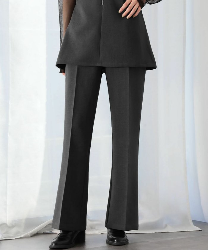 【アンピルーラ/Ampirula】の洗えるハイウエストセンタープレスフレアパンツ インテリア・キッズ・メンズ・レディースファッション・服の通販 founy(ファニー) https://founy.com/ ファッション Fashion レディースファッション Fashion for Women パンツ Pants & Trousers 新作・新入荷 New Arrivals / New In プチプライス・低価格 Affordable / Budget Price 洗える Machine Washable |ID: prp329100004406471 ipo3291000000035503228