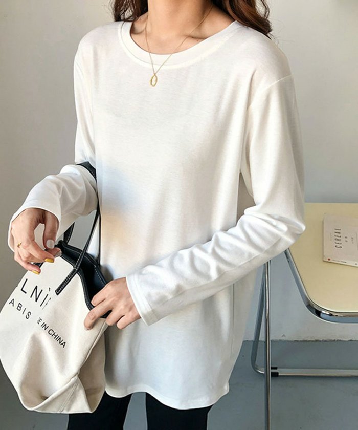 【ロワ/LOWO】の【2025SS】コットン素材クルーネック長袖カットソー インテリア・キッズ・メンズ・レディースファッション・服の通販 founy(ファニー) https://founy.com/ ファッション Fashion レディースファッション Fashion for Women トップス・カットソー Cut & Sew Tops カットソー・ベーシックTシャツ Cut-and-Sewn Tops / Stretch Tees & Basics 新作・新入荷 New Arrivals / New In 2025年 2025 2025春夏・S/S Spring/Summer 2025 SS25 インナー Innerwear カットソー Cut and Sewn Top フィット Fit, Slim Fit プチプライス・低価格 Affordable / Budget Price 長袖 Long Sleeve, Full Sleeve |ID: prp329100004424583 ipo3291000000030895696