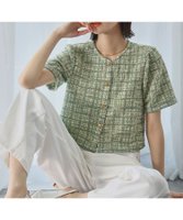 【アンピルーラ/Ampirula】の【2025SS】MIXカラーツイード半袖ライトジャケット 人気、トレンドファッション・服の通販 founy(ファニー) ファッション Fashion レディースファッション WOMEN アウター Coat Outerwear ジャケット Jackets クラシカル Classical コンパクト Compact ジャケット Jacket タイトスカート Tight Skirt タンク Tank ツイード Tweed デニム Denim トレンド Trend バランス Balance フレア Flare 半袖 Short Sleeve ワイド Wide NEW・新作・新着・新入荷 New Arrivals プチプライス・低価格 Affordable 夏 Summer エレガント 上品 Elegant 2025年 2025 2025春夏・S/S Ss,Spring/Summer,2025 |ID:prp329100004429053