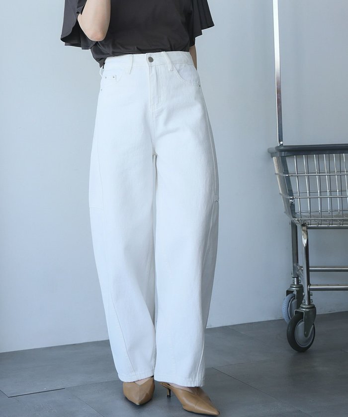 【アンピルーラ/Ampirula】のバレルレッグサイド切替デニムパンツ インテリア・キッズ・メンズ・レディースファッション・服の通販 founy(ファニー) https://founy.com/ ファッション Fashion レディースファッション Fashion for Women パンツ Pants & Trousers デニムパンツ・ジーンズ・美脚デニム Denim Jeans & Pants 新作・新入荷 New Arrivals / New In デニム Denim, Jeans Material プチプライス・低価格 Affordable / Budget Price 切替 Switching, Contrast Panel |ID: prp329100004429062 ipo3291000000035900201