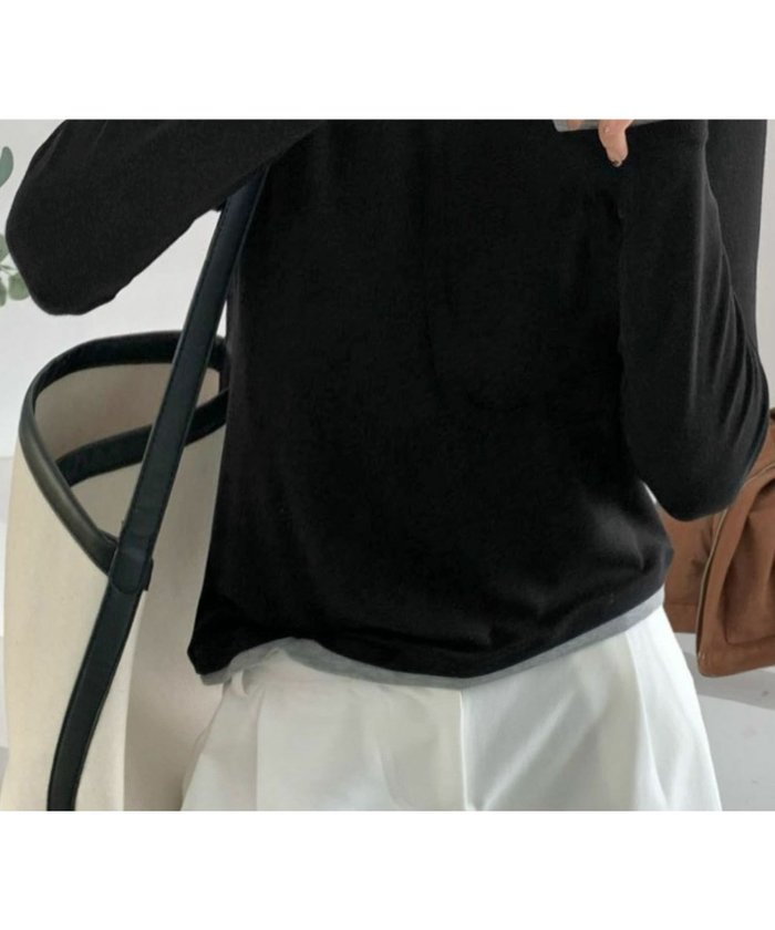 【ロワ/LOWO】のレイヤードデザインロングスリーブTシャツ カットソー インテリア・キッズ・メンズ・レディースファッション・服の通販 founy(ファニー) https://founy.com/ ファッション Fashion レディースファッション Fashion for Women トップス・カットソー Cut & Sew Tops シャツ・ブラウス・オフィスカジュアル Elegant Blouses & Button-Ups ロングTシャツ・Tシャツ Longline T-Shirts & Tees カットソー・ベーシックTシャツ Cut-and-Sewn Tops / Stretch Tees & Basics とろみ Fluid, Flowy Fabric カットソー Cut and Sewn Top コンパクト Compact, Small Size プチプライス・低価格 Affordable / Budget Price 長袖 Long Sleeve, Full Sleeve |ID: prp329100004430510 ipo3291000000030941797